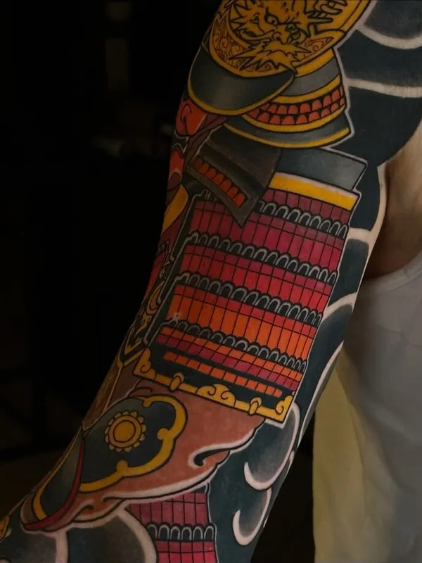 male color japanese tattoo auf sleeve #103882 | Tätowierer Слава Армеев