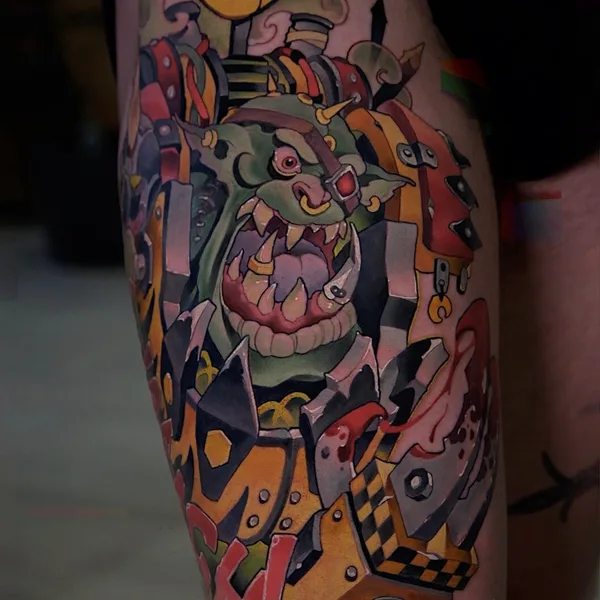 Neo Traditional tattoo by Паш Тет in Пенза