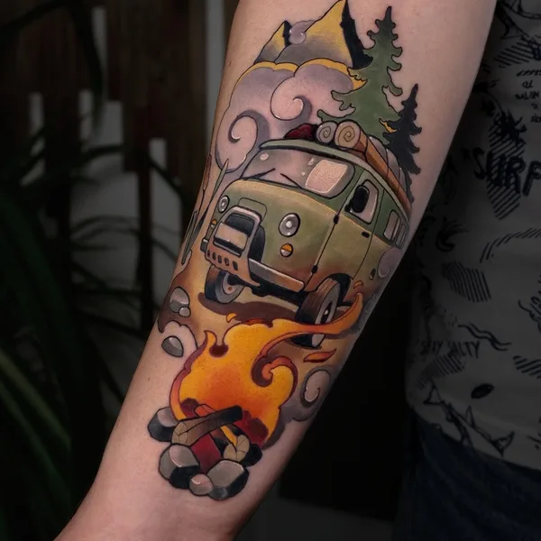 Neo Traditional tattoo by Паш Тет in Пенза