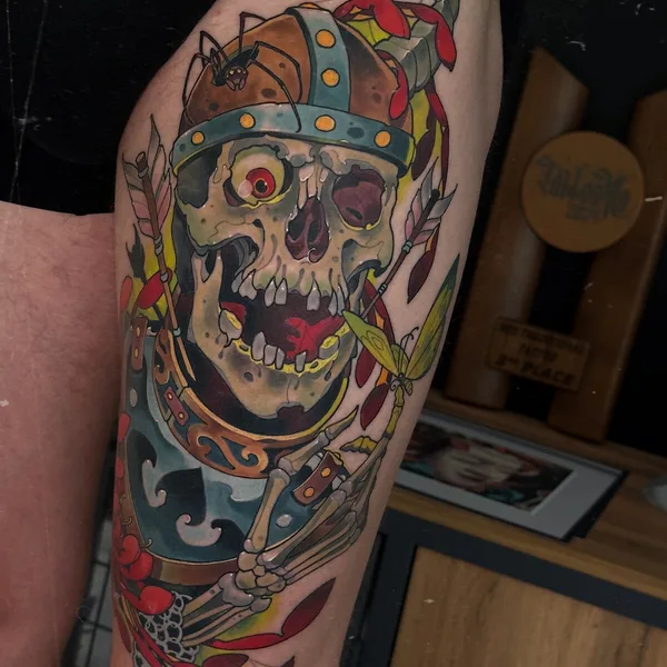 Neo Traditional tattoo by Паш Тет in Пенза