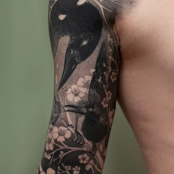 Author's Style tattoo by Sicko Black in Moscow