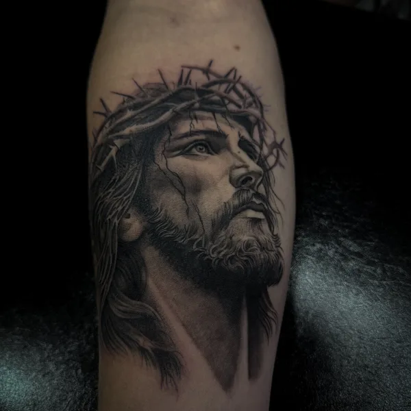 Black tattoo by Евгений Гнётов in Moscow