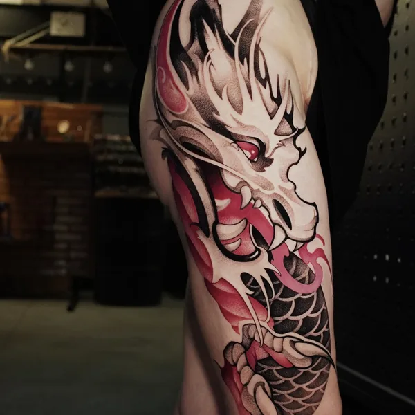 New School tattoo by Яна Левченко in Краснодар