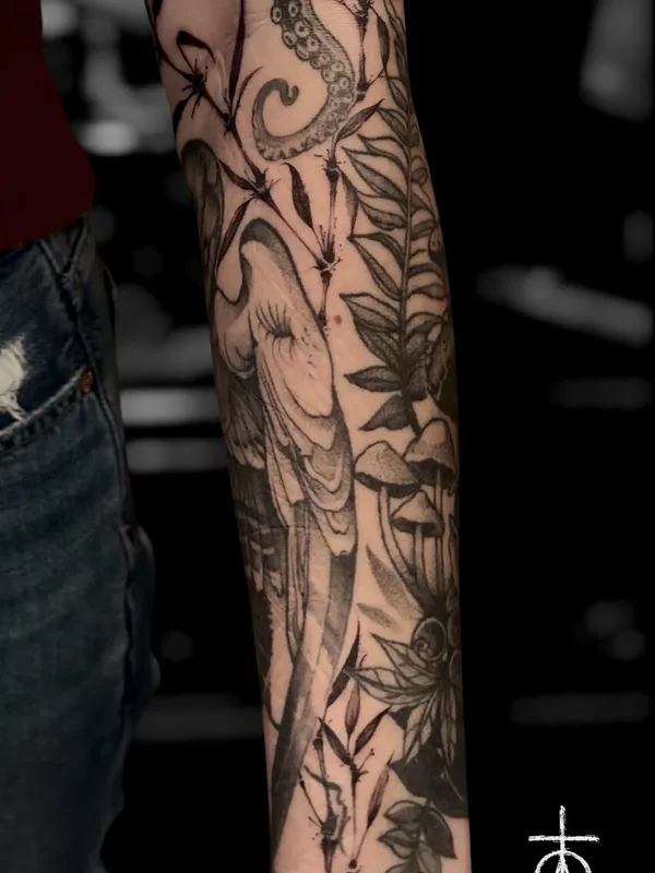 black blackwork tatuaje #105628 | Tatuador Claudia Fedorovici 