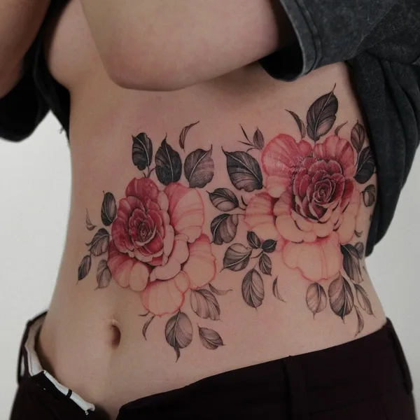 Graphic tattoo by Juliaavoo in Moscow