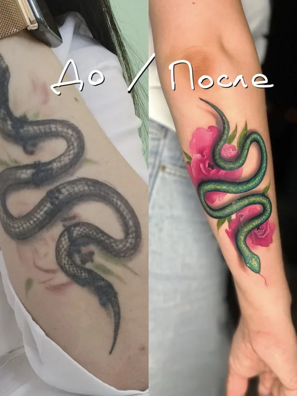 female color coverup 타투 부위 forearm #104302 | 타투이스트 Павел Задорожняк
