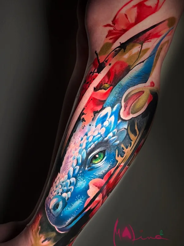 color illustrative татуировка на forearm #95713 | Тату мастер Алина Желтухина