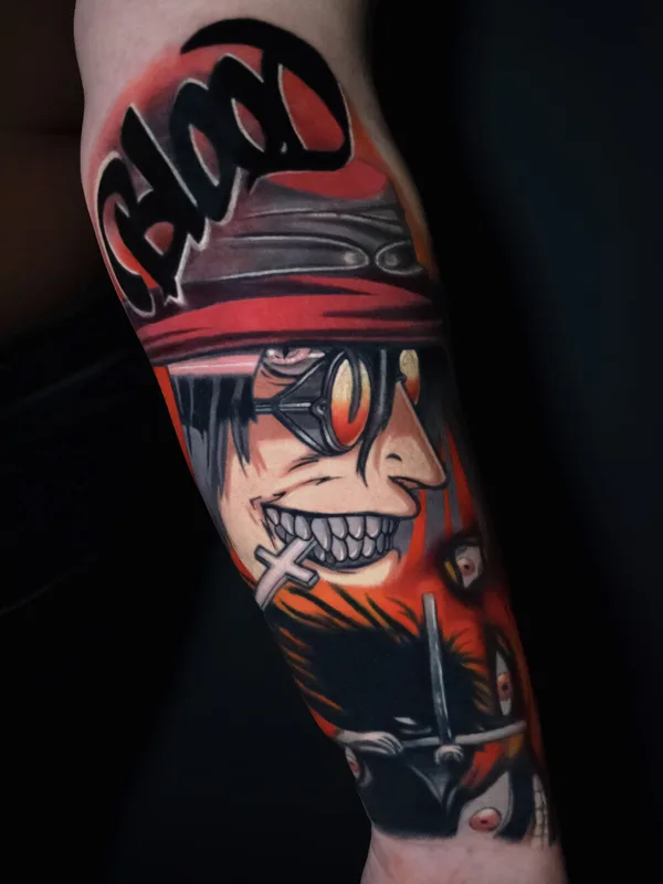 female color anime tatuaje en forearm #102118 | Tatuador Даня Хикки
