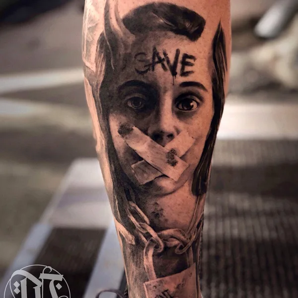 Calligraphy tattoo by Саша Мезо in Саратов