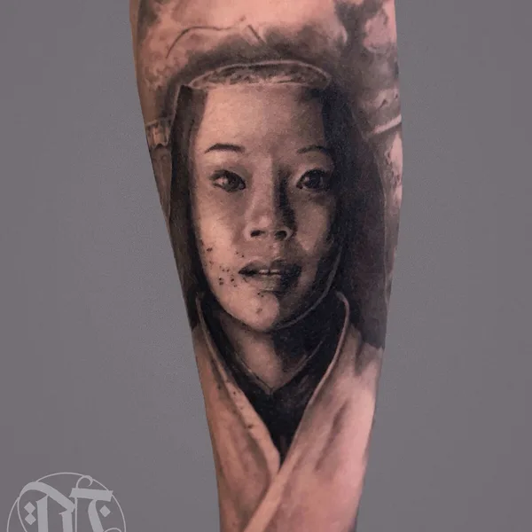 Calligraphy tattoo by Саша Мезо in Саратов