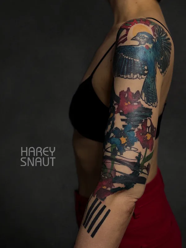 female color authorsstyle tatouage sur arm #102554 | Artiste tatoueur Harey Snaut