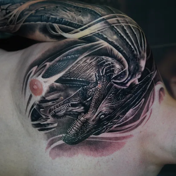 coverup tattoo by Gregory Pazdniakou  in Москва
