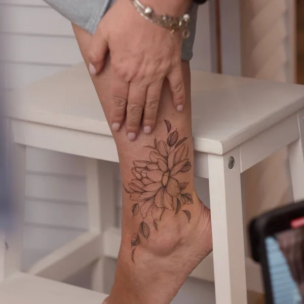 Botanical tattoo by Анастасия Ковязина in Saint Petersburg