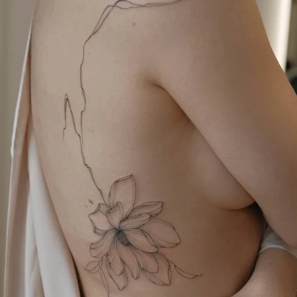 Botanical tattoo by Анастасия Ковязина in Saint Petersburg