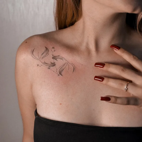 Minimalism tattoo by Лина Ермоленко in Сочи