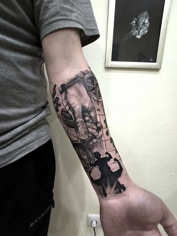 male black realism татуировка на forearm #92673 | Тату мастер Докалов Владислав