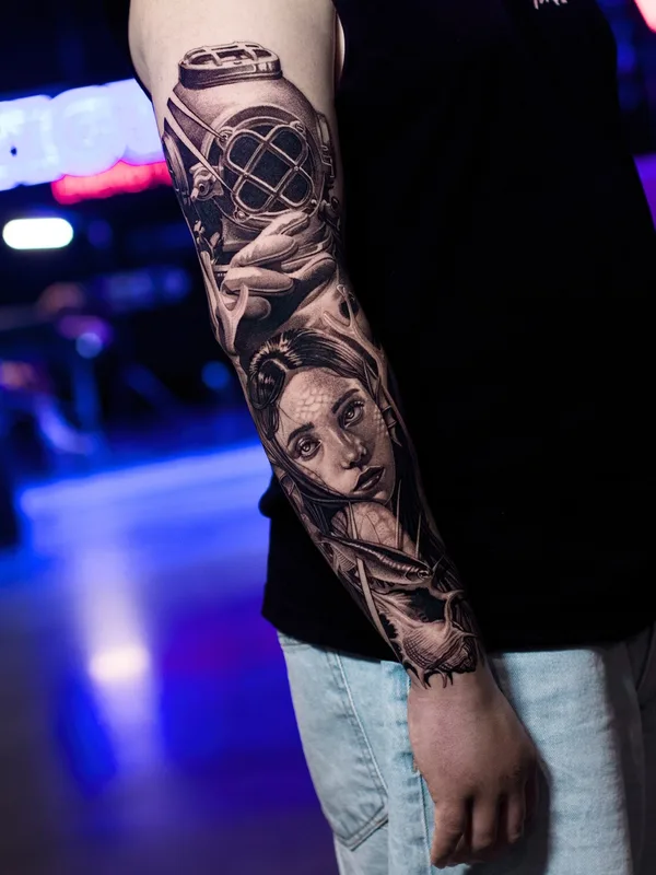Реализм tattoo by Nik Friday in Kraków