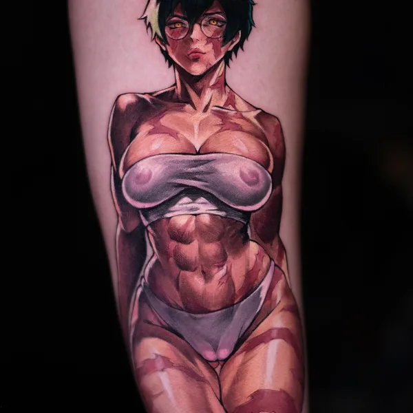 Аниме tattoo by Кирилл / Rare Dare in Москва