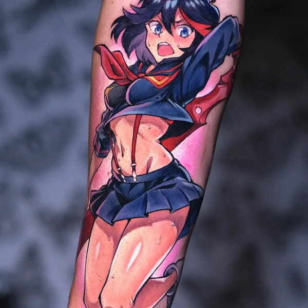 Аниме tattoo by Кирилл / Rare Dare in Москва