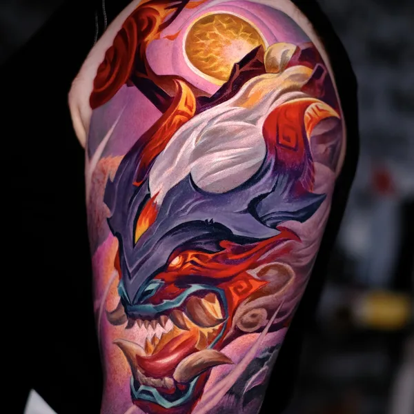 Аниме tattoo by Кирилл / Rare Dare in Москва