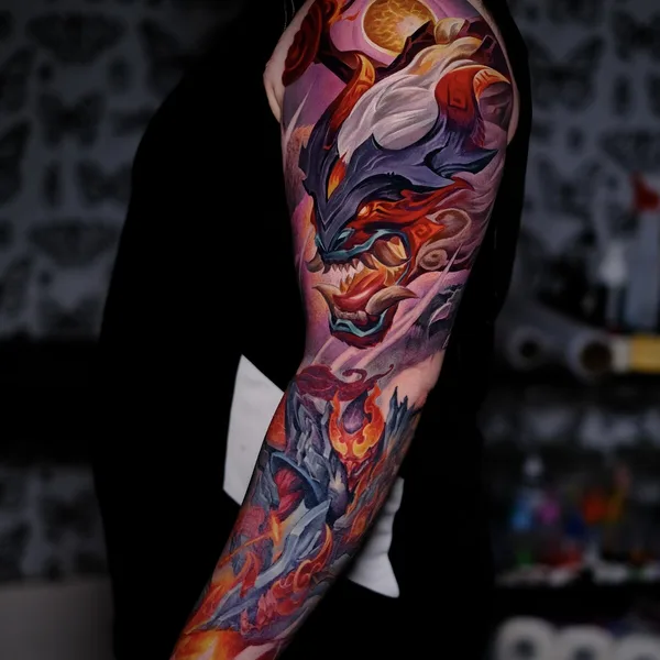 Аниме tattoo by Кирилл / Rare Dare in Москва