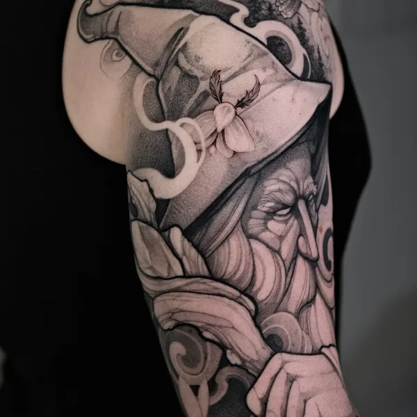 Graphic tattoo by Полина Кислицына in Moscow