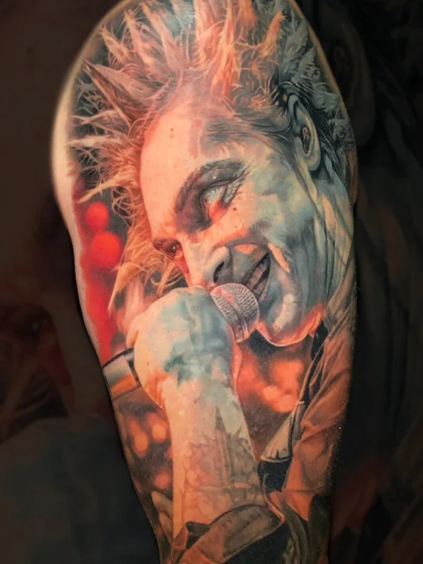 color realism tattoo on full sleeve #98986 | Tattoo Artist Сергей Менщиков 