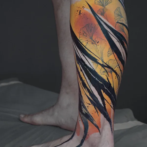 Abstract tattoo by VIkykomori in Tbilisi