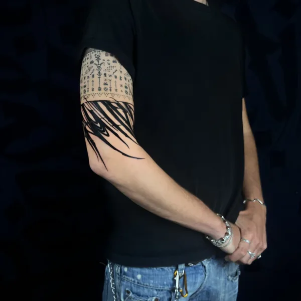 Abstract tattoo by VIkykomori in Tbilisi