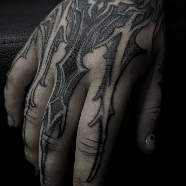 Abstract tattoo by VIkykomori in Tbilisi