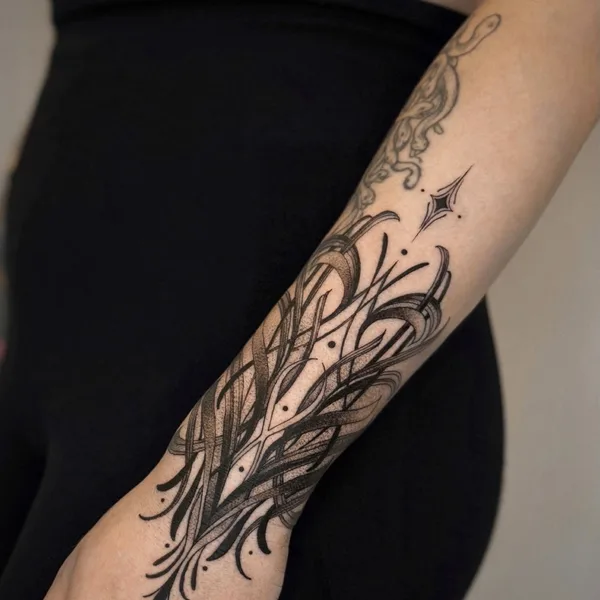 Lettering tattoo by Инна Мирова  in Moscow