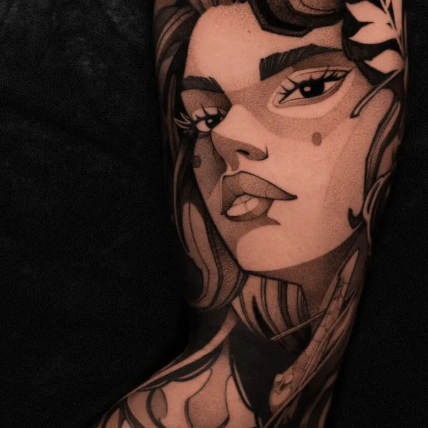 Black tattoo by Данила Морозов in Moscow
