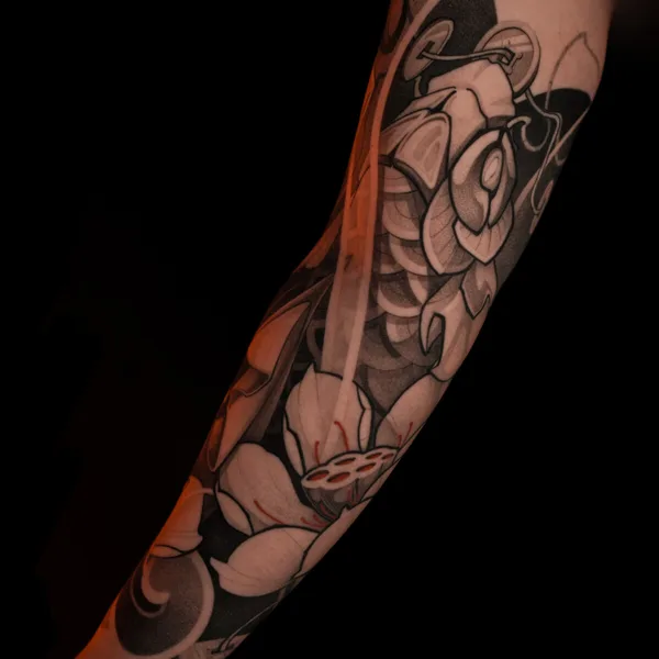 Black tattoo by Данила Морозов in Moscow