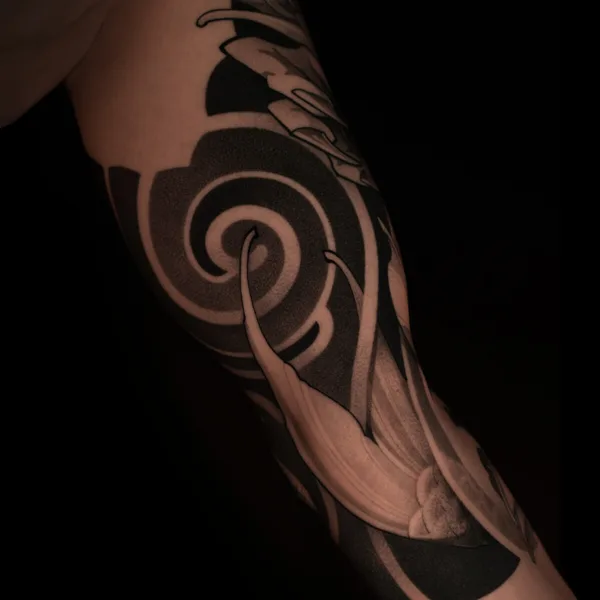 Black tattoo by Данила Морозов in Moscow
