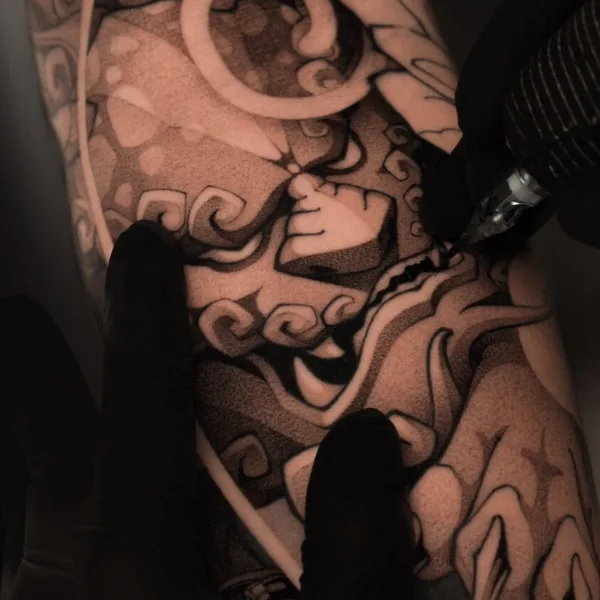 Black tattoo by Данила Морозов in Moscow