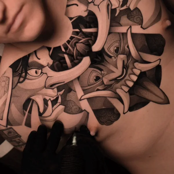 Black tattoo by Данила Морозов in Moscow