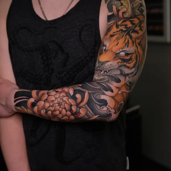 Japanese tattoo by Антон Райм in Moscow
