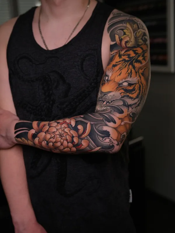 Japanese tattoo by Антон Райм in Moscow