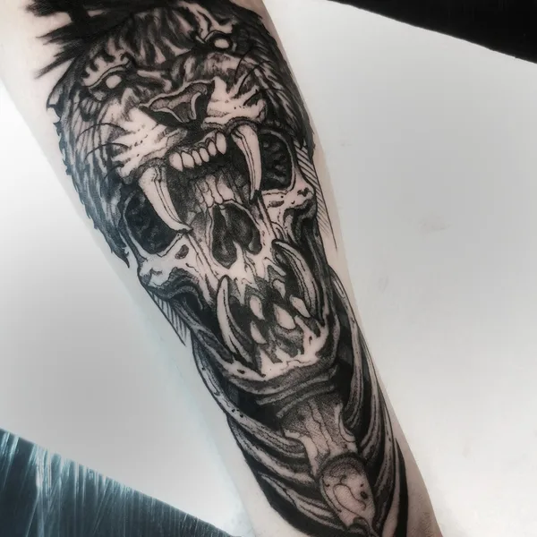 Anime tattoo by Ксения Пижевская in Барнаул