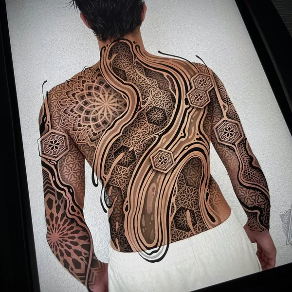 Ornamental tattoo by Иоанн Лео ( LEO-VAN ) in Moscow