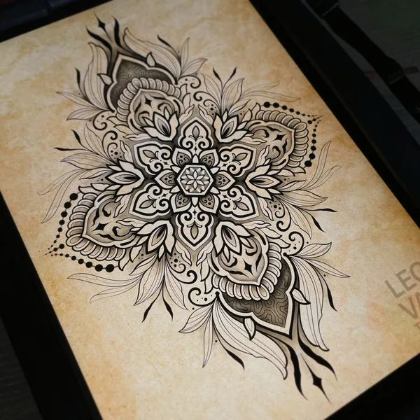 Ornamental tattoo by Иоанн Лео ( LEO-VAN ) in Moscow