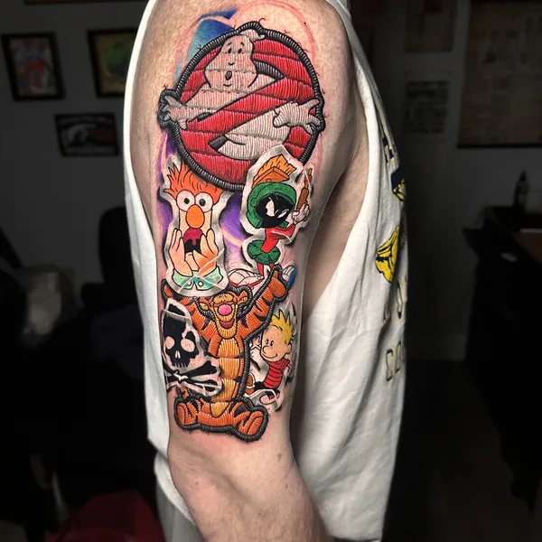 patch tattoo by Caio Bottura