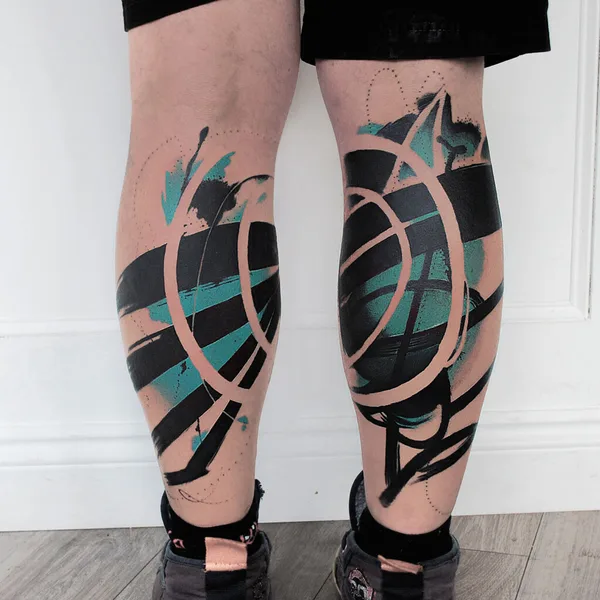 Abstract tattoo by EFTHIMIS in Athina