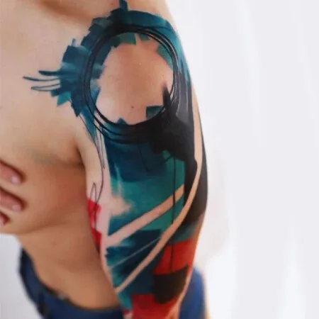 color abstract 타투 부위 full sleeve #97972 | 타투이스트 EFTHIMIS