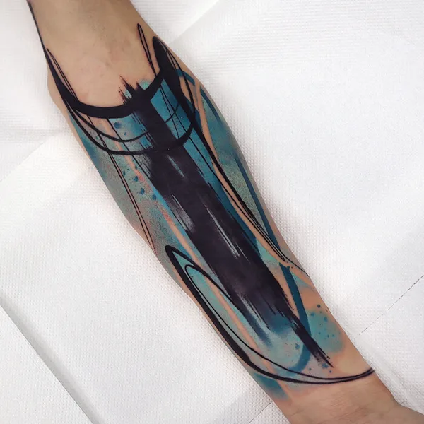 Abstract tattoo by EFTHIMIS in Athina