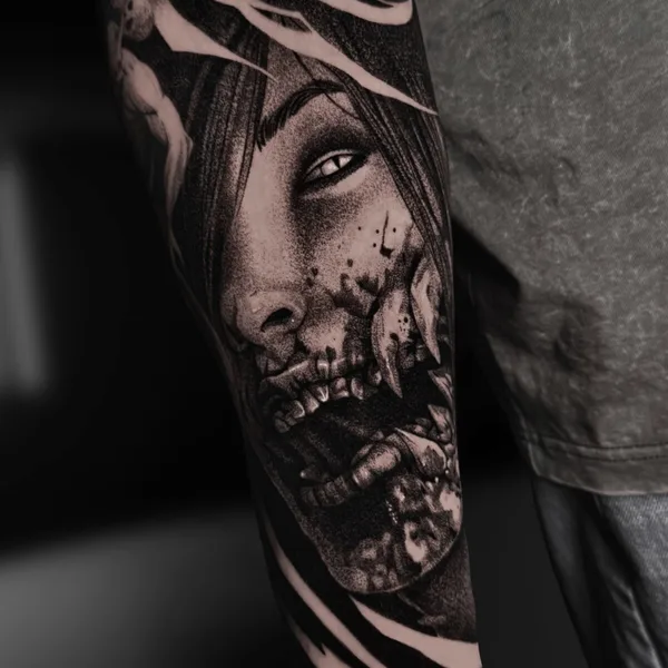Black & Grey tattoo by Андрей Сухов in Moscow