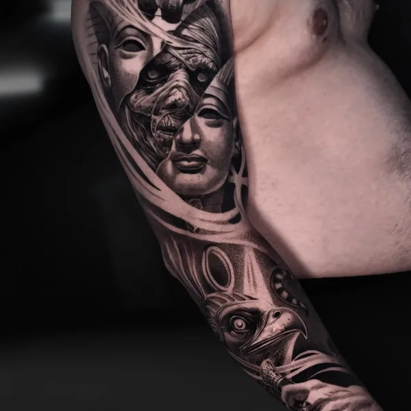 Black & Grey tattoo by Андрей Сухов in Moscow