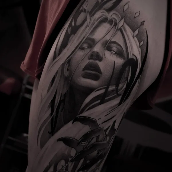 whipshading tattoo by Рома Кумаро  in Ростов-на-Дону