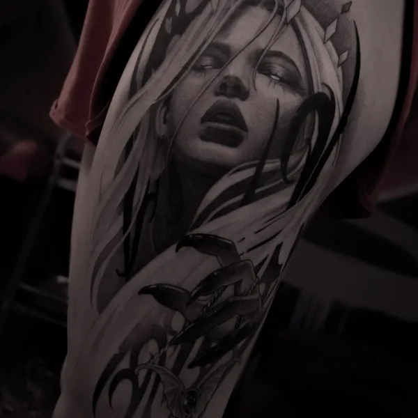 whipshading tattoo by Роман Куличенков in Ростов-на-Дону