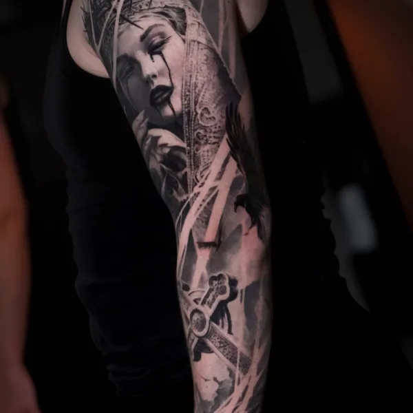 whipshading tattoo by Роман Куличенков in Ростов-на-Дону